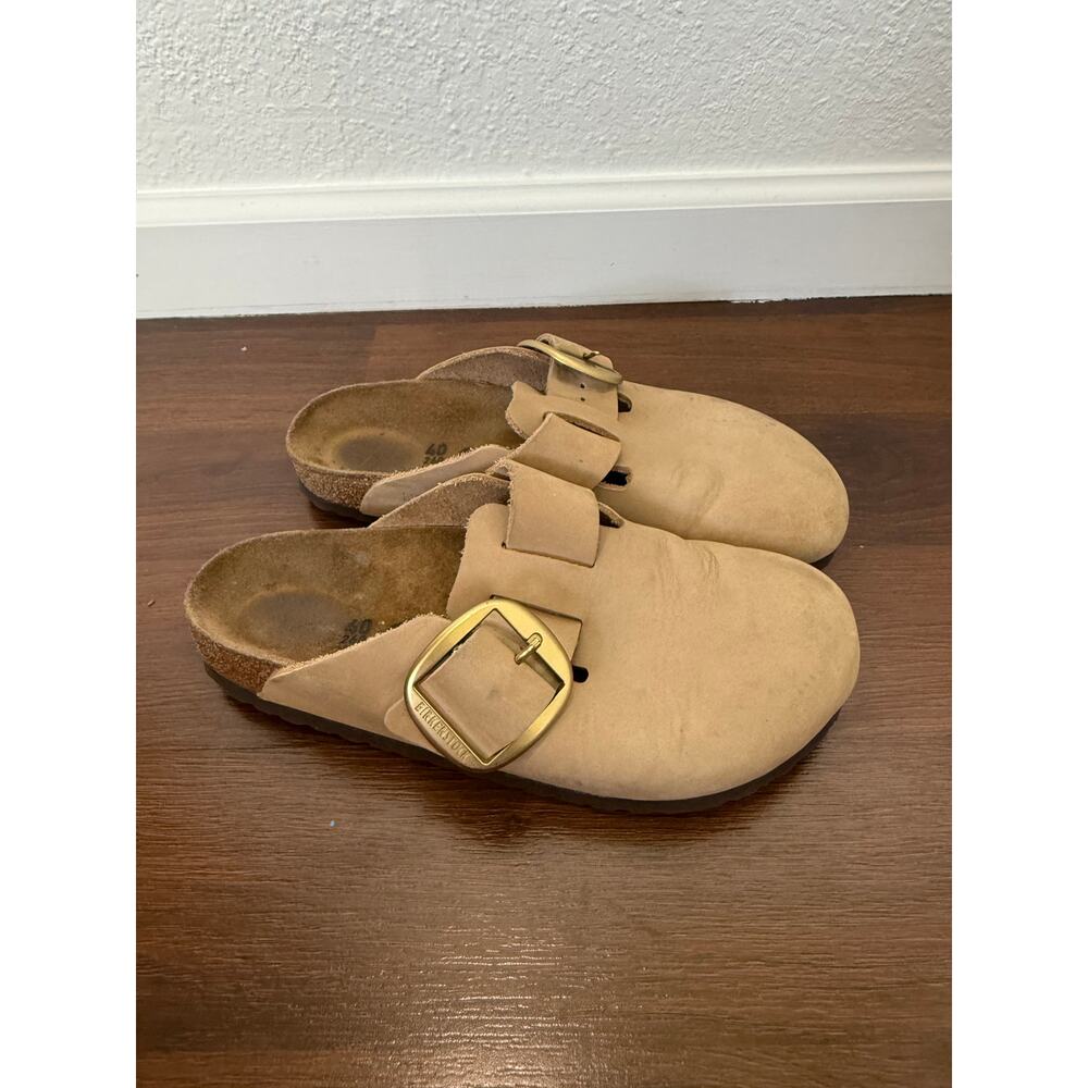Birkenstock Boston Big Buckle Clogs Sandcastle EU40 US9.5 Casual Preppy Minimal